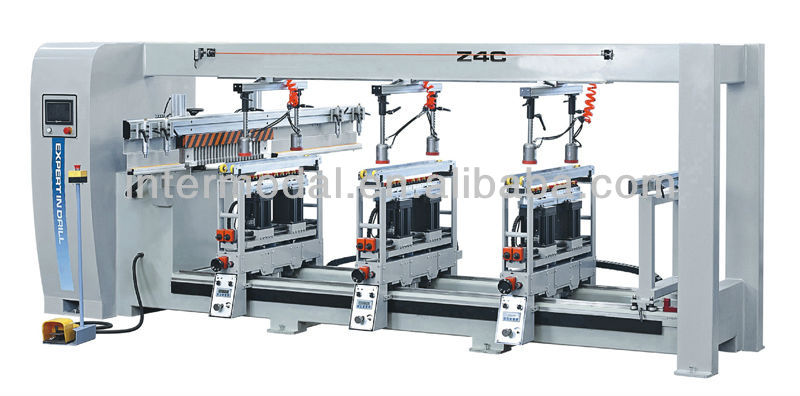 Woodworking five head boring machine