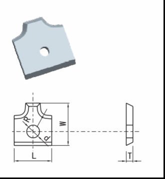 Woodworking knives CNC Profiled Standard Blanks