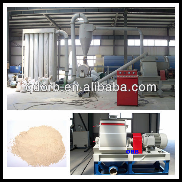 WPC Wood powder making machine prodcution line