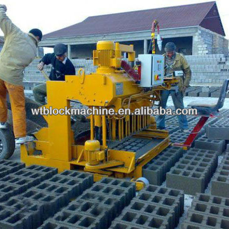 WT6-30 movable concrete block making machine manufacturer