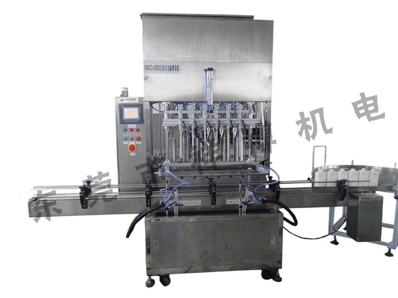 XBGZJ-6200 Full Auto Six Stainless Steel Head Milk Liquid and Paste Filling Capping Machine