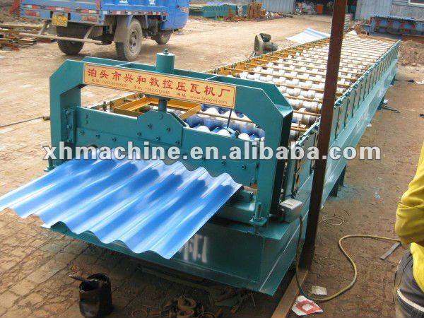 XH750 big corrugated cold roll forming machine