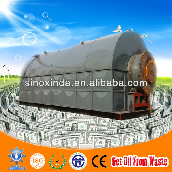 XINDA New Type XD-12MT waste tyre oil plant with 100% safety and CE