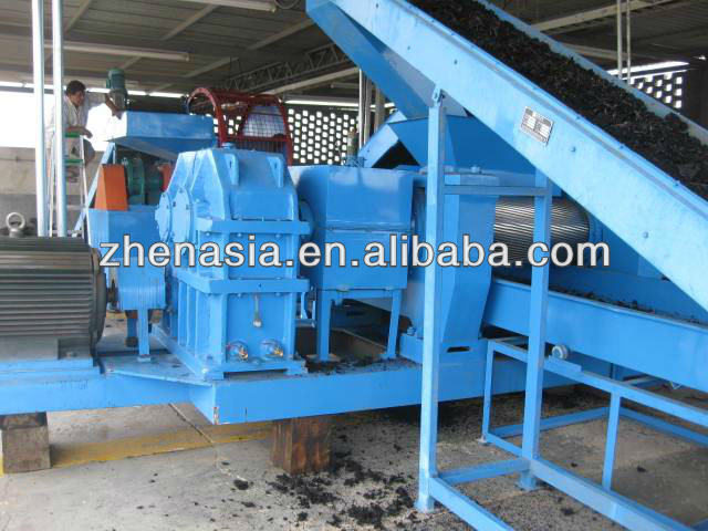 XKP-450 Model Rubber Crusher (Two Groove Rolls)