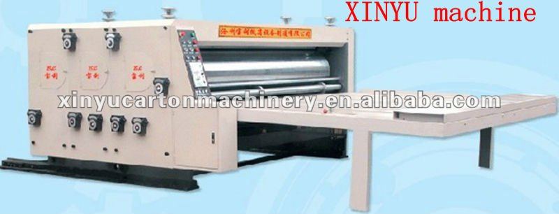 XY-J 2400mm 3 color water ink printing slotting die-cutting machine