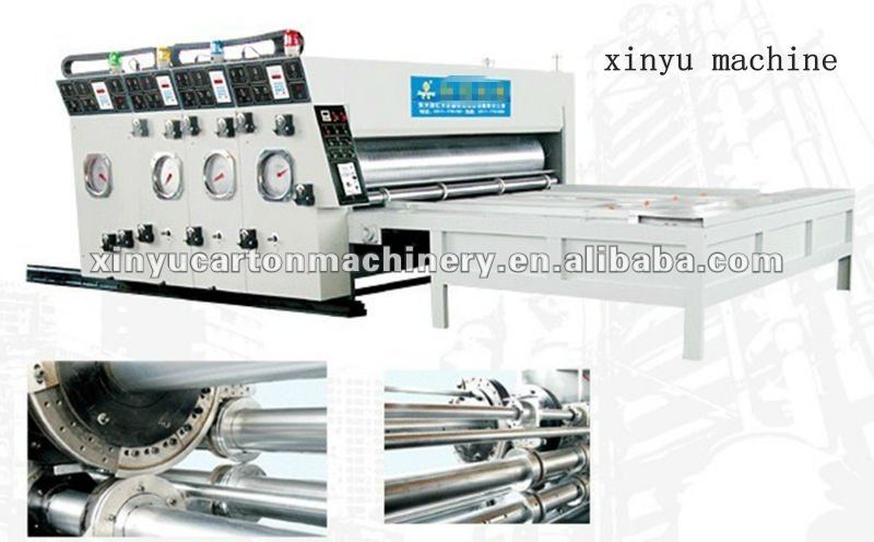 XY-J 3000mm 3 color water ink printing slotting die-cutting machine