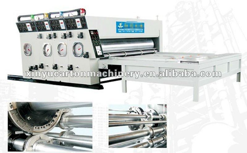 XY-J 3000mm 3 color water ink printing slotting die-cutting machine