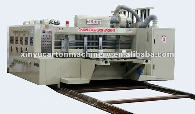 XY-J automatic 3000mm 3 color water ink printing slotting die-cutting machine