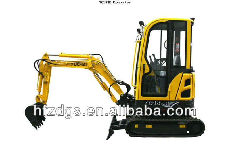 YC18SR Mini Excavator from China