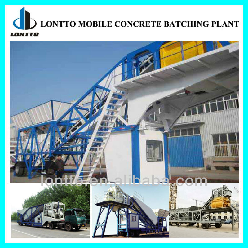 YHZS 60 Mobile Concrete Batching Plant Price