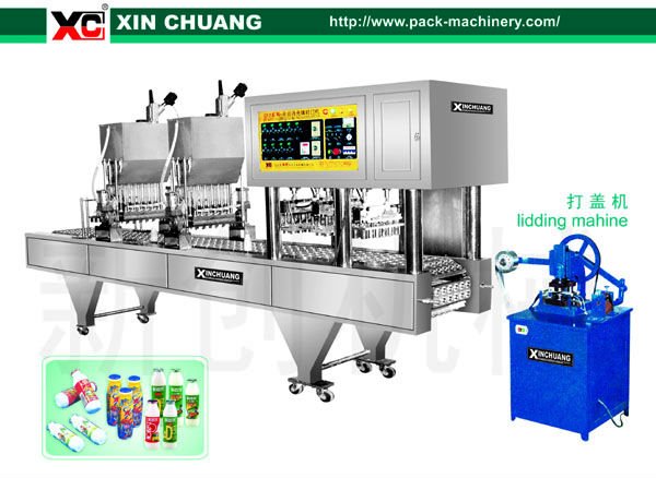 Yogurt machine for plastic bottles