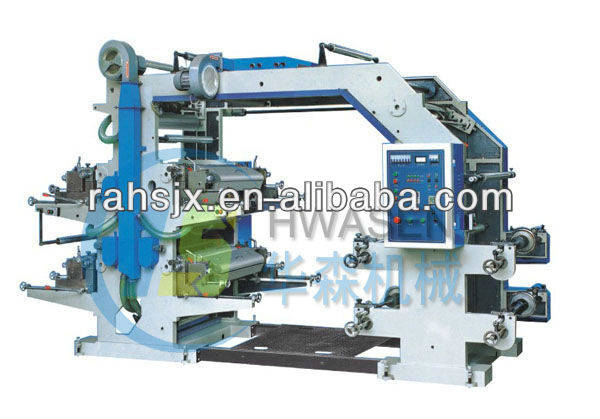 YT-4600 Four Colors normal speed Plastic film Flexographic Printing Machine