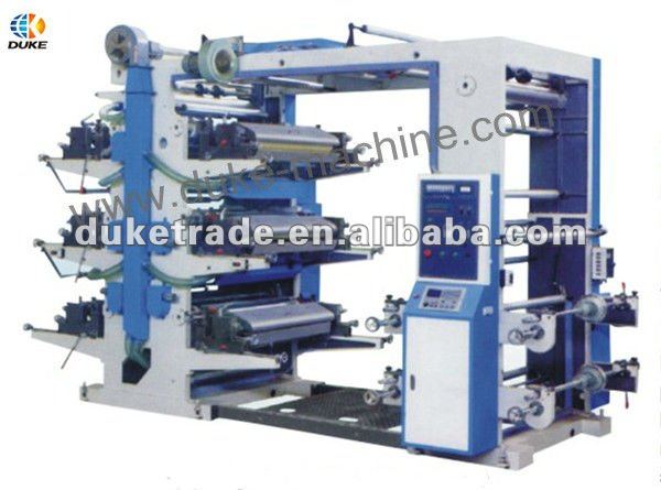 YT-6600 High Speed Six Color Flexo Printing Machine