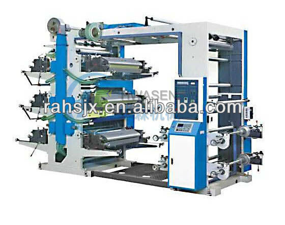 YT-6600 Six colors non woven fabric flexographic printer machine