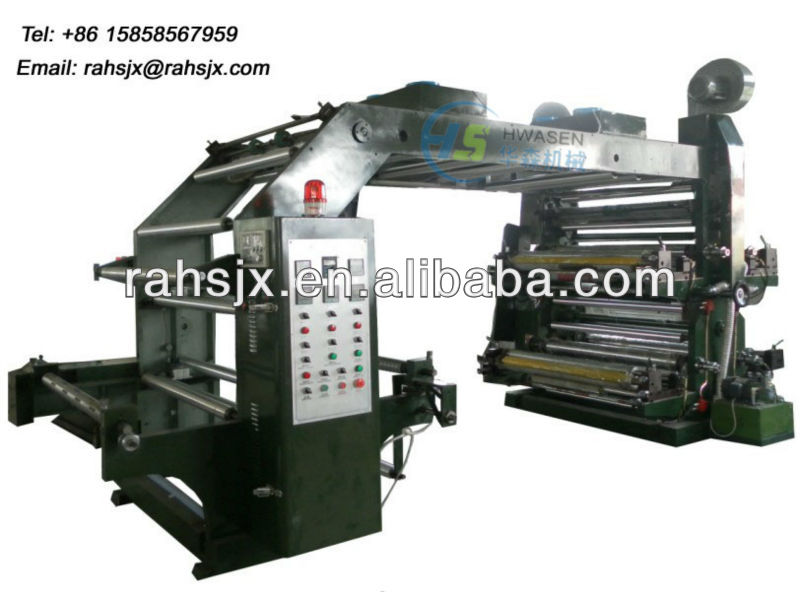 YTB 1200mm Four Colors High Speed Flexo Print Machine(roll paper, plastic film)