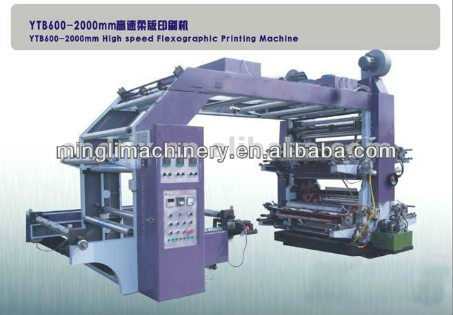 YTB-41000new type full automatic high speed four Colors Flexographic Printing Machine