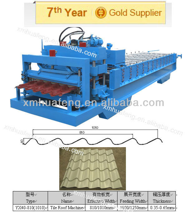 YX40-1010 Steel Tile Forming Machine