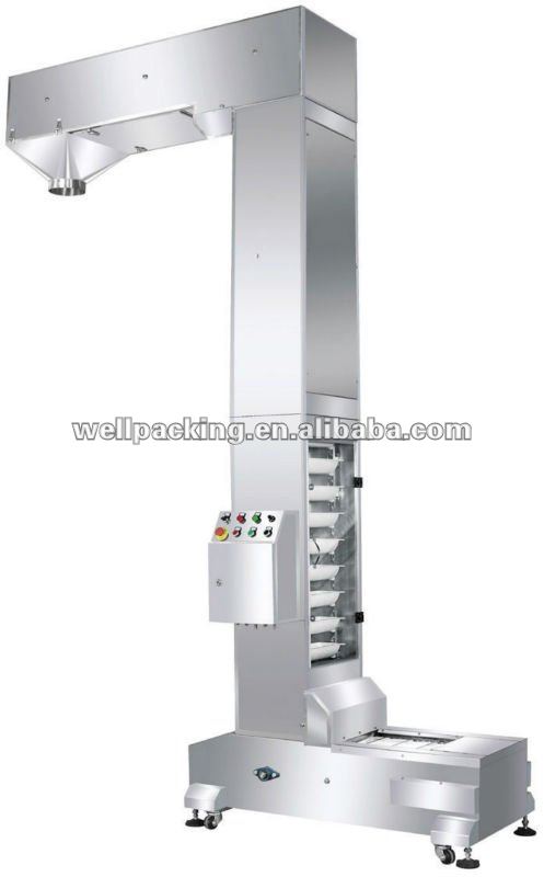 Z type bucket elevator for chips or snacks