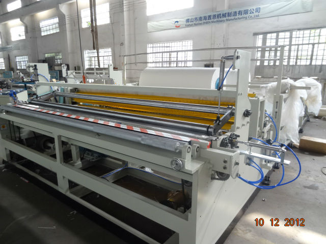 ZE-FJ-B 1800mm toilet paper roll rewinding and slitting machine