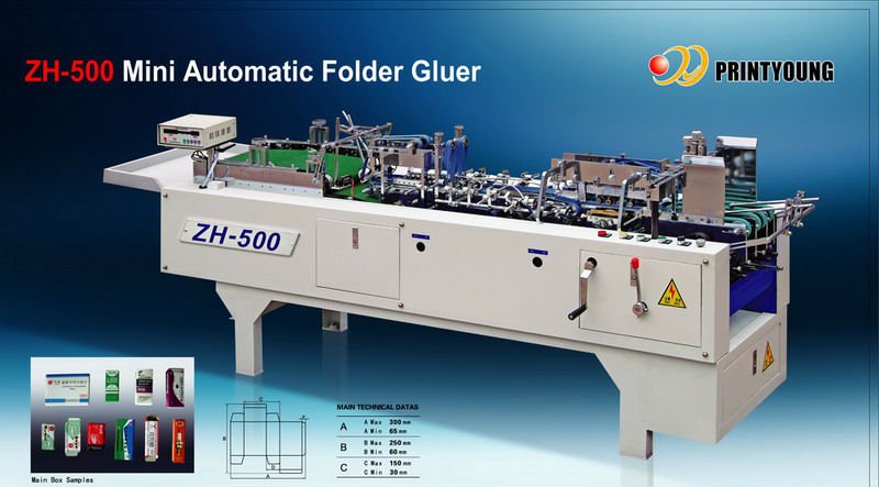 ZH-500 Mini Automatic Folder Gluer with Good Quality