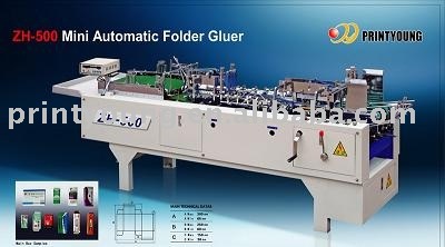 ZH-500 Mini Plegadora-Encoladora automatic folder gluer