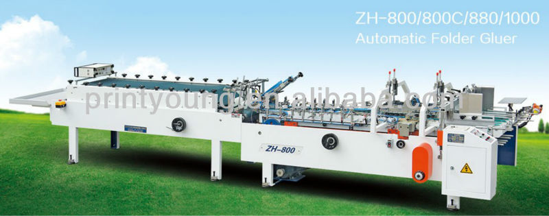 ZH-800/800C/880/1000 box making machine box gluing machinery