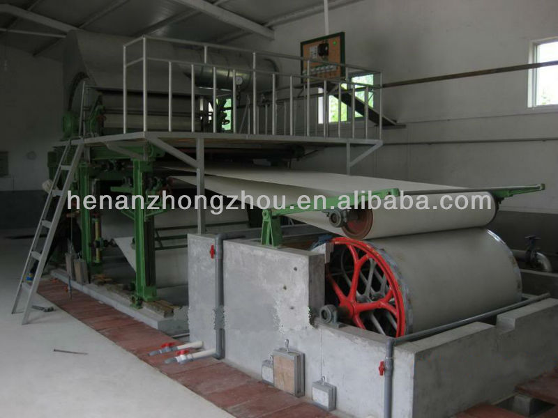 Zhengzhou Zhongzhou HOT SALE 787mm 0.8-1TPD Single-dryer can and Single-clinder mould Tissue Paper Making Machine