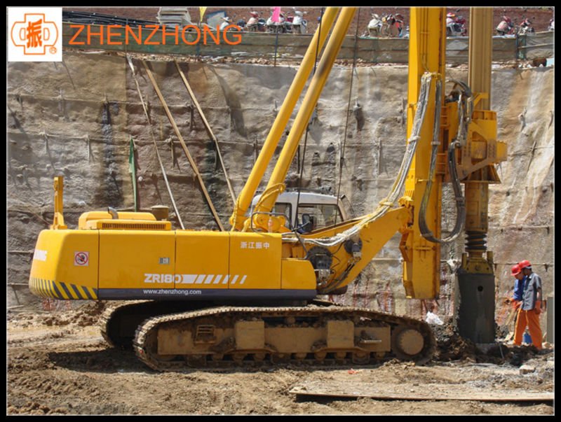 Zhenzhong Brand high quality hydraulic rotary crawler drilling rig for 60m depth