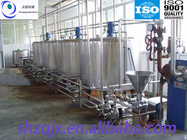 Zhongqing/1500L/h pasteurized milk production line /plant/ISO