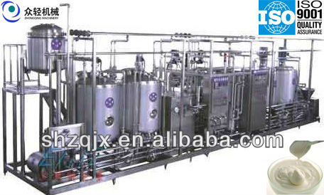 Zhongqing/500L yoghurt processing line-----turnkey/ISO