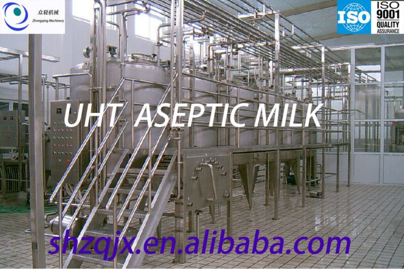 Zhongqing/SUS304,SUS316/1th UHT aseptic milk and dairy production line