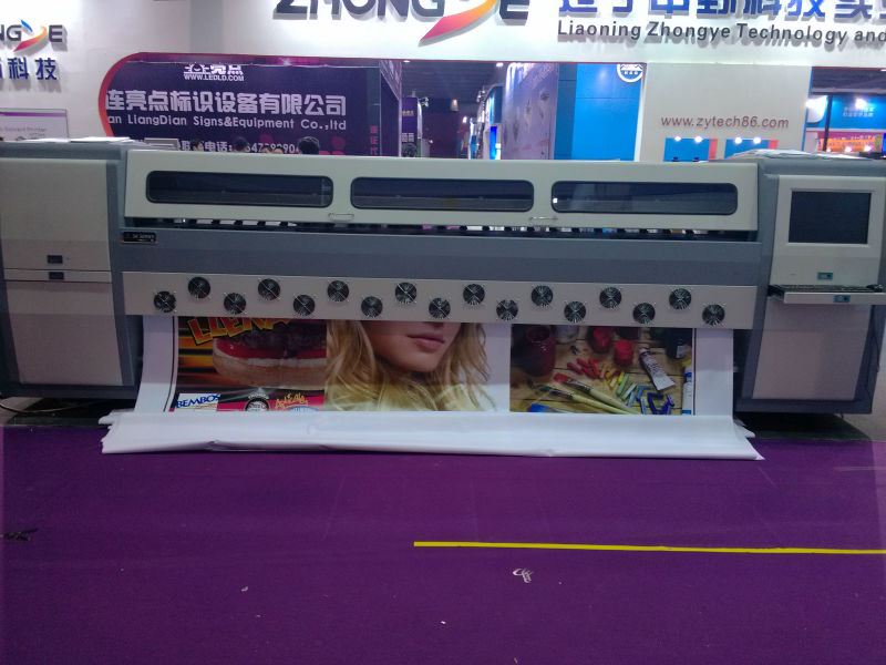 Zhongye 3.2m large format solvent printer machine