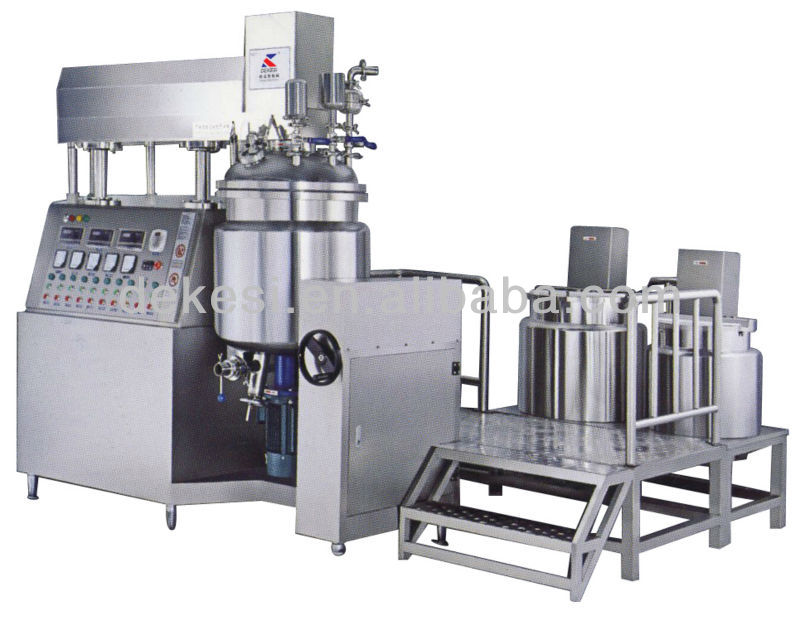 ZJR-50L vacuum homogeneous emulsifying mixing machine/equipment (electric or steam heating/buttons /below homogeneous head )