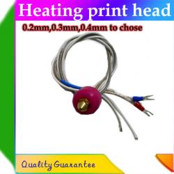 0.4mm 12V Singel-mouth Nozzle Extruder heating Print Head with thermocouple cable for 3D Printer dropshipping