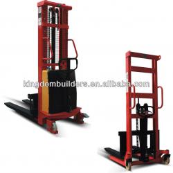 1.5Ton half-electric stacker, manual stacker truck