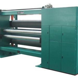 1.6m three roller vertical nonwoven fabric calender making machine