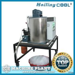 1 ton sea water flake ice making machine on seaside