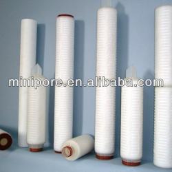 10 micron polypropylene pleated filters for cartridge filter housing