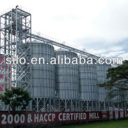 1200t steel hopper bottom silos