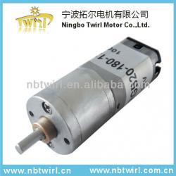 12V/24V TRGB20-180-12-110K hair curler/divider/roller/styler dc motor with 100rpm planetary gear motor