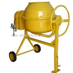 160L concrete Mixers cast iron ring gear 650w motor pedal design