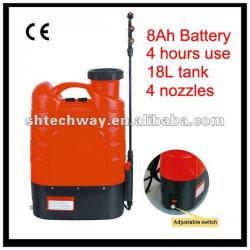 18L knapsack sprayer, electric sprayer,battery operated sprayer