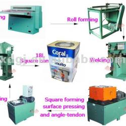 18l square can production line chemical can making machine manufacture