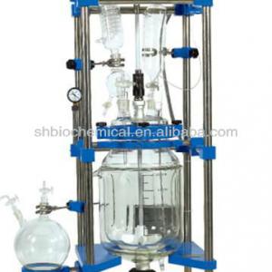 1L-100L Cylindrical double glass reactor