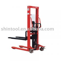 1T Hydraulic hand lifting stacker/stacker machine