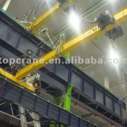 2 ton ~10 ton single girder Semi Gantry Crane, single beam half gantry crane