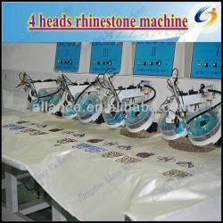 200-250 pcs/min, 4 heads automatic rhinestone/stone hotfix pressing/fixing machine