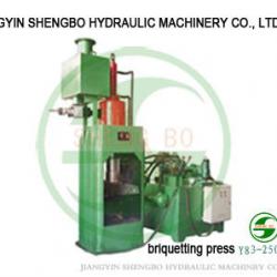 2000ton hydraulic press biomass briquetting machine