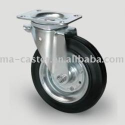 200mm swivel garbage caster with steel core