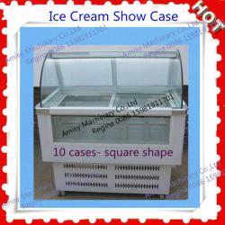 2011 Hot Sale Soft/Hard Icecream Showcase( ice cream display case) 0086 15981911701